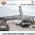 Low cost industrial shed design for prefab steel warehouse